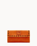 Florentine Continental Clutch - Natural