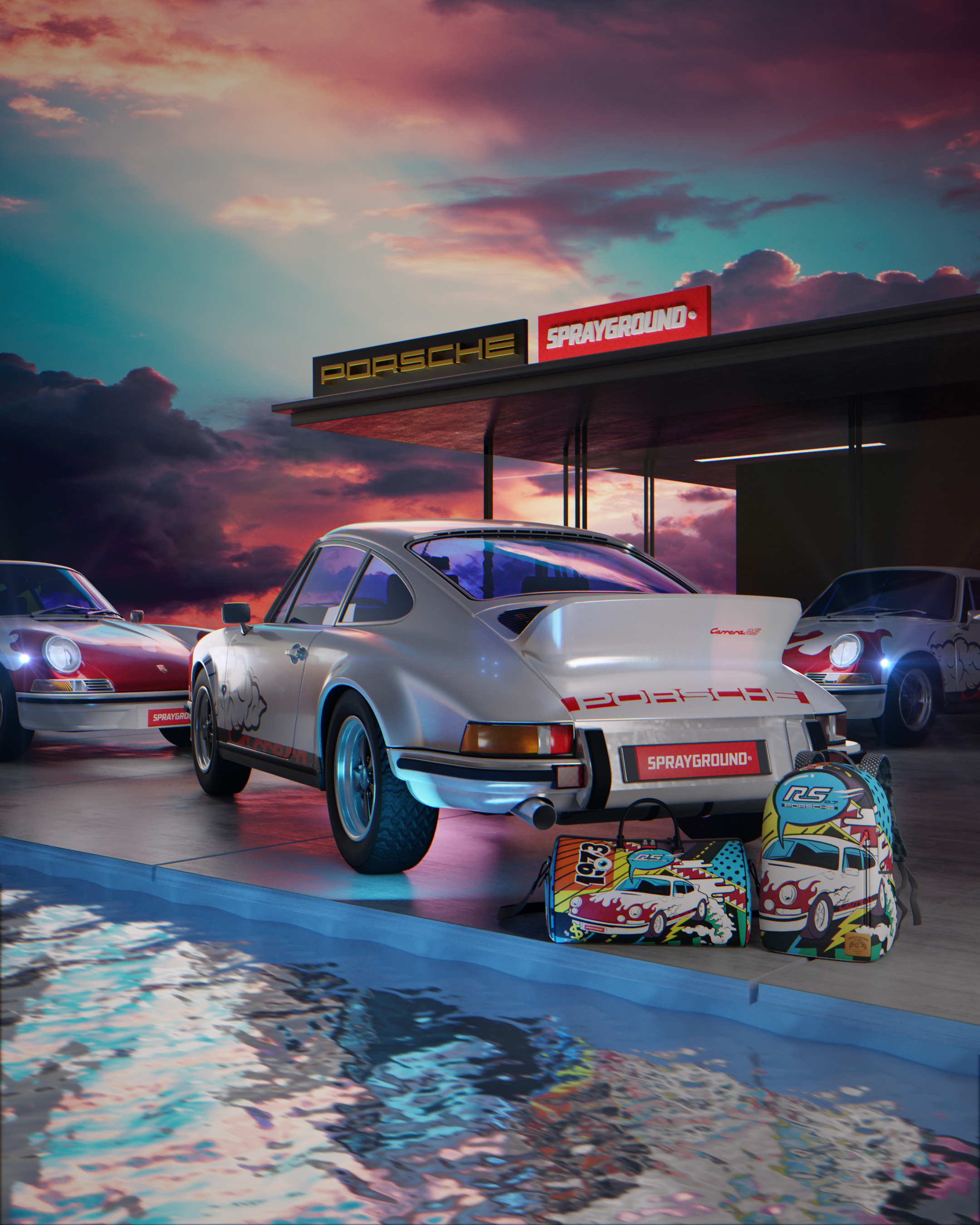 PORSCHE 1972 COLLAB DUFFLE (ONLY 1,911 UNITS MADE)