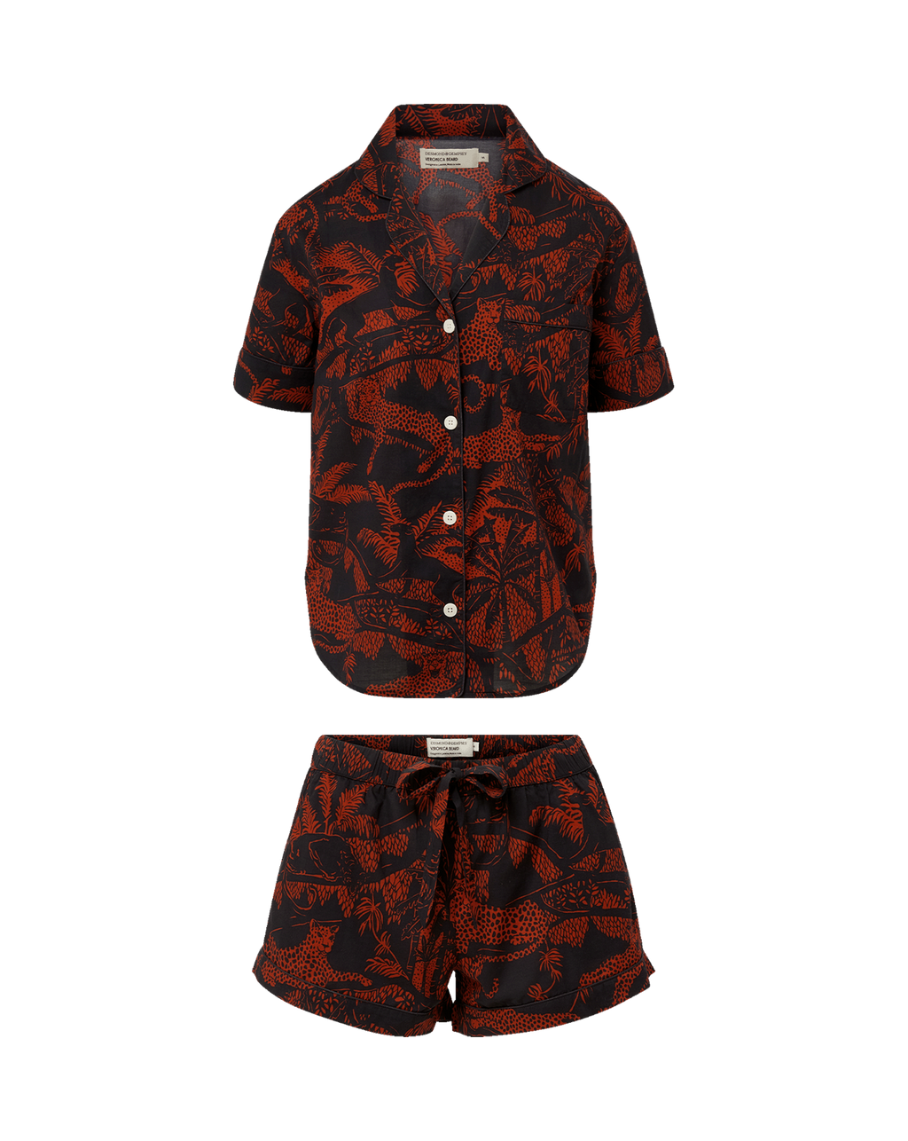 Short-Sleeve Cotton Pajama Set - Image 4