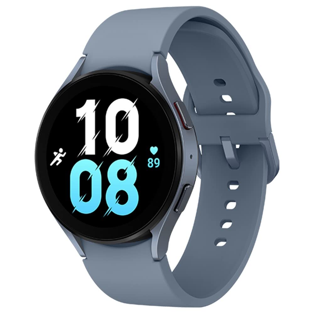 SAMSUNG Galaxy Watch 5 (44mm, WIFI + 4G LTE) 1.4'' Super AMOLED Smartwatch GPS Bluetooth w/ Advanced Sleep Coaching, Bioactive Sensor, Water Resistant R915U (Fast Charger Bundle, Sapphire) - SM-R915UZBAXAA