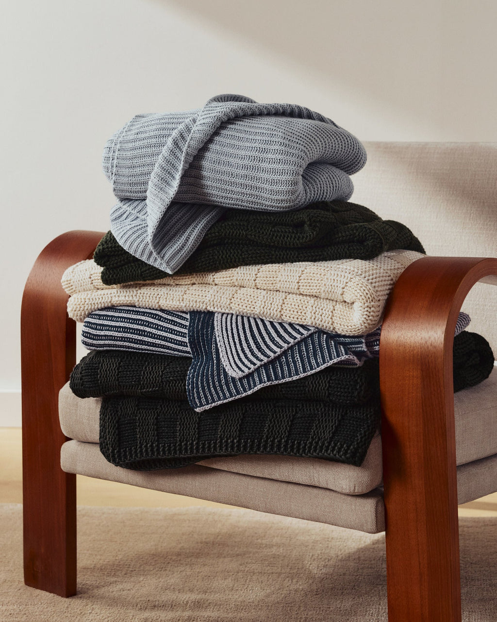 Basketweave Throw (Natural) - Image 6