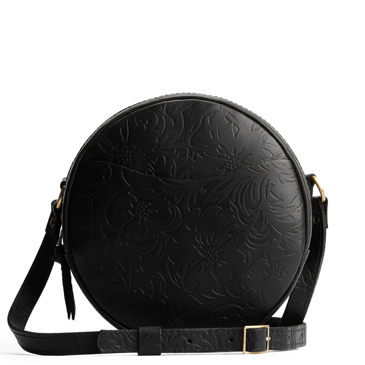 'Almost Perfect' Circle Crossbody - Dahlia / Large