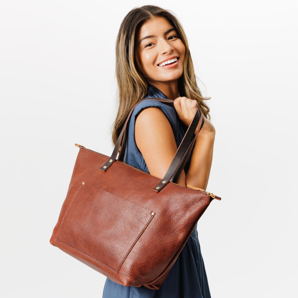 'Almost Perfect' Leather Tote Bag - Image 190