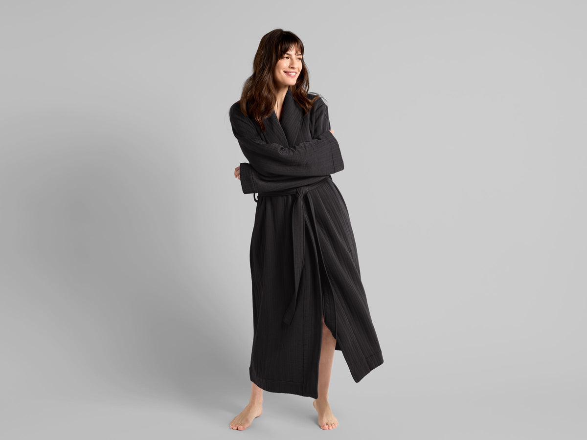 Cozy Knit Robe (Coal) - Image 5