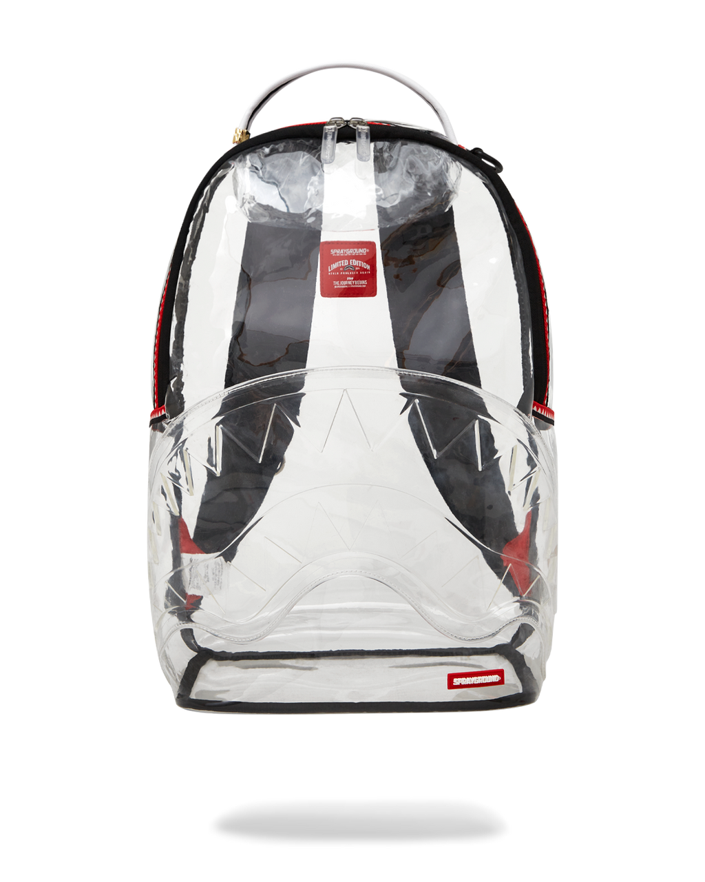 100% CLEAR BACKPACK SHARK