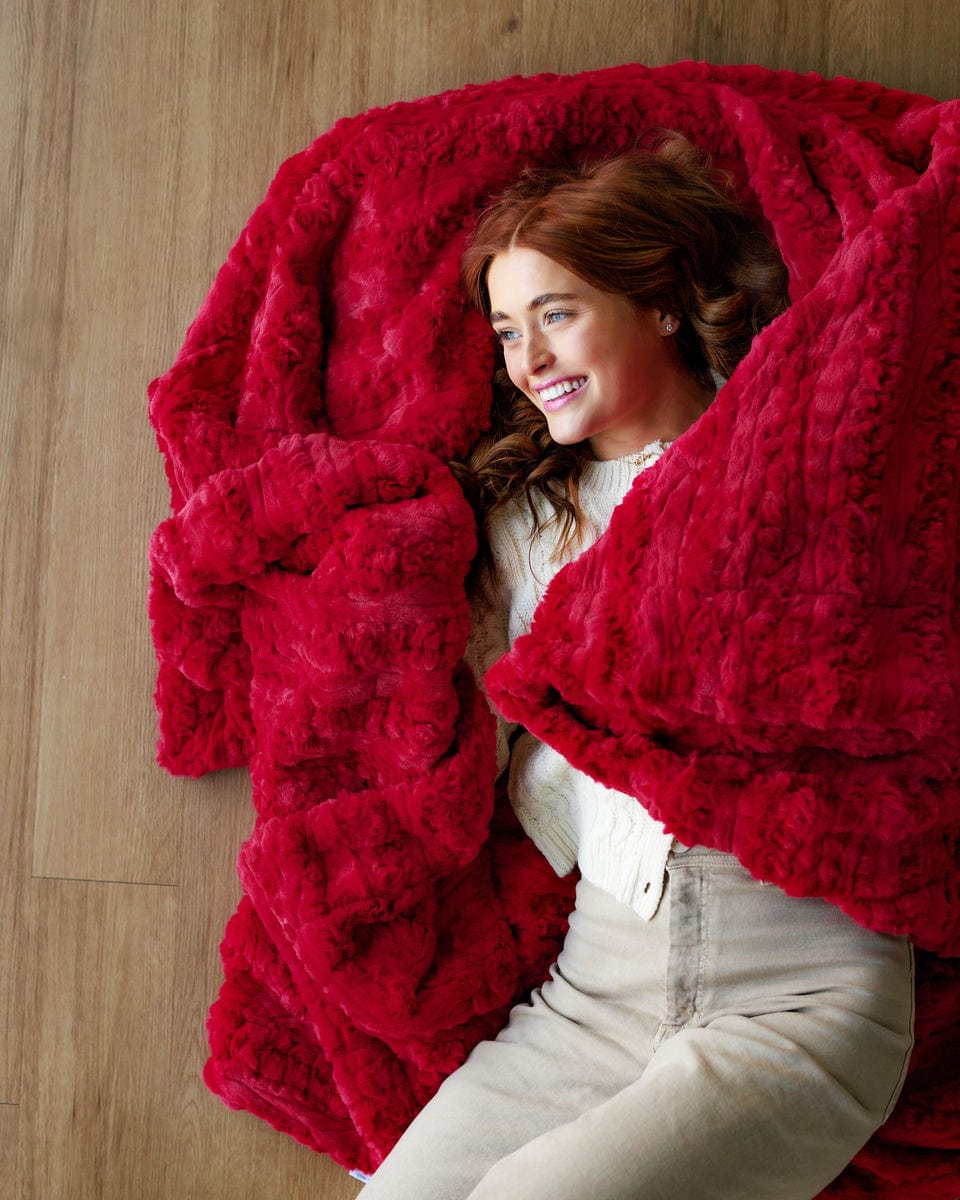 Glossy Ultra Sorbet Red Blanket