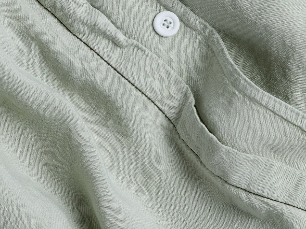 Linen Tencel Duvet Cover - FINAL SALE (Sage) - Image 3