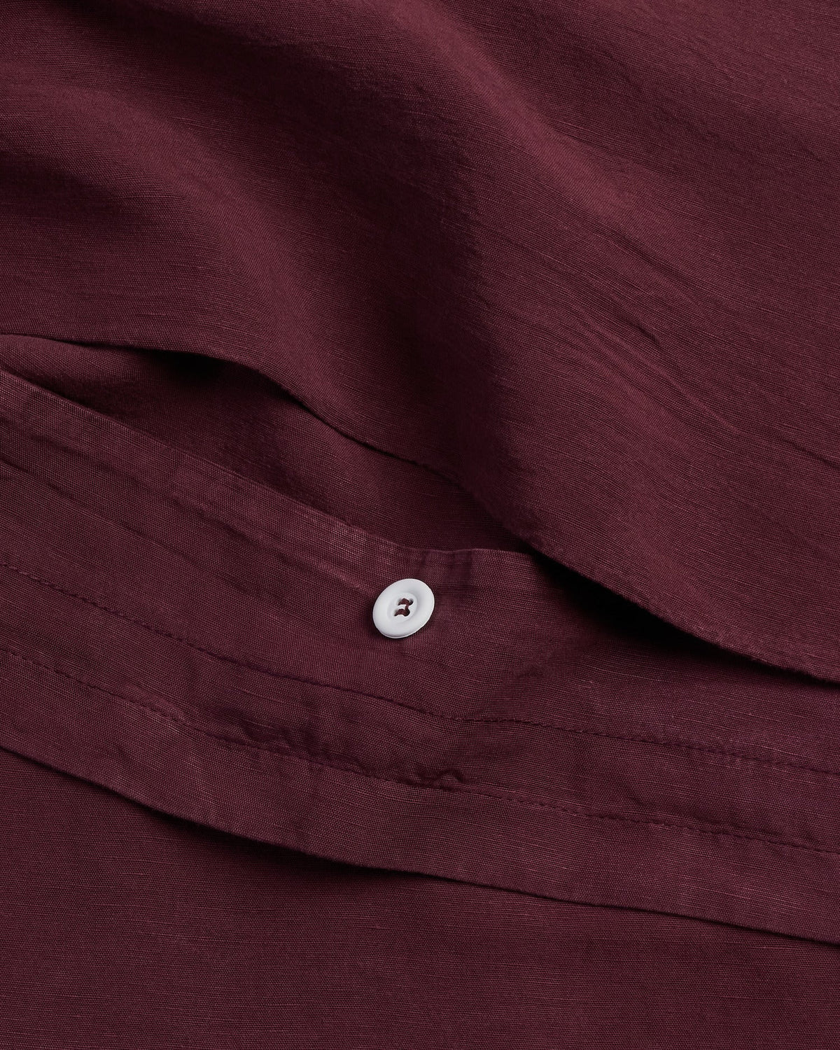 Linen Tencel Duvet Cover (Garnet) - Image 3