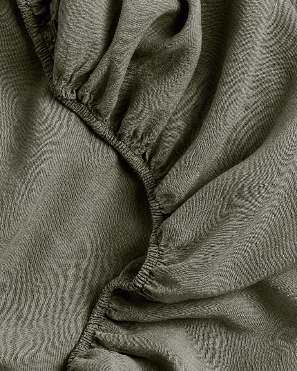 Linen Tencel Fitted Sheet - FINAL SALE (Moss) - Image 3