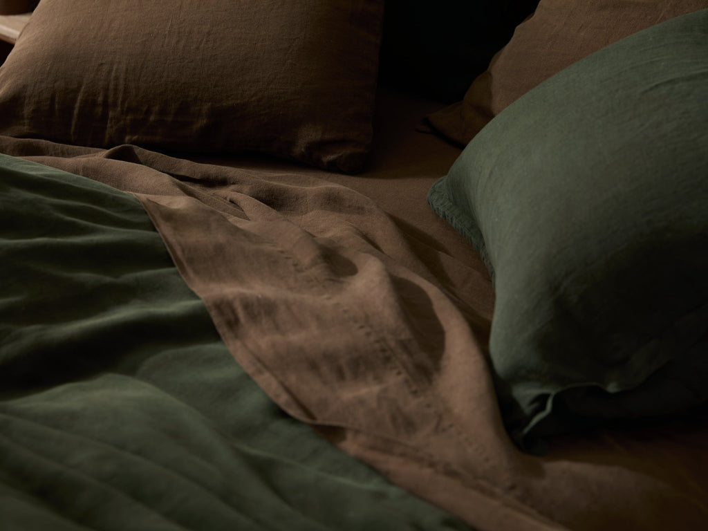 Linen Fitted Sheet (Java) - Image 2