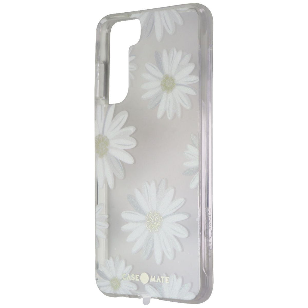 Case-Mate Prints Hardshell Case for Samsung Galaxy S21 5G - Glitter Daisies - New