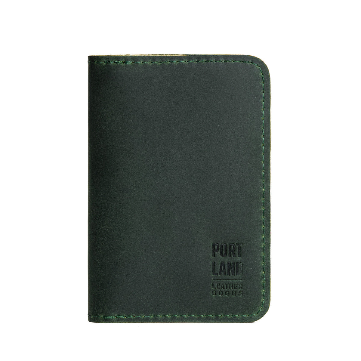 'Almost Perfect' Leather Modern Passport Holder - Evergreen