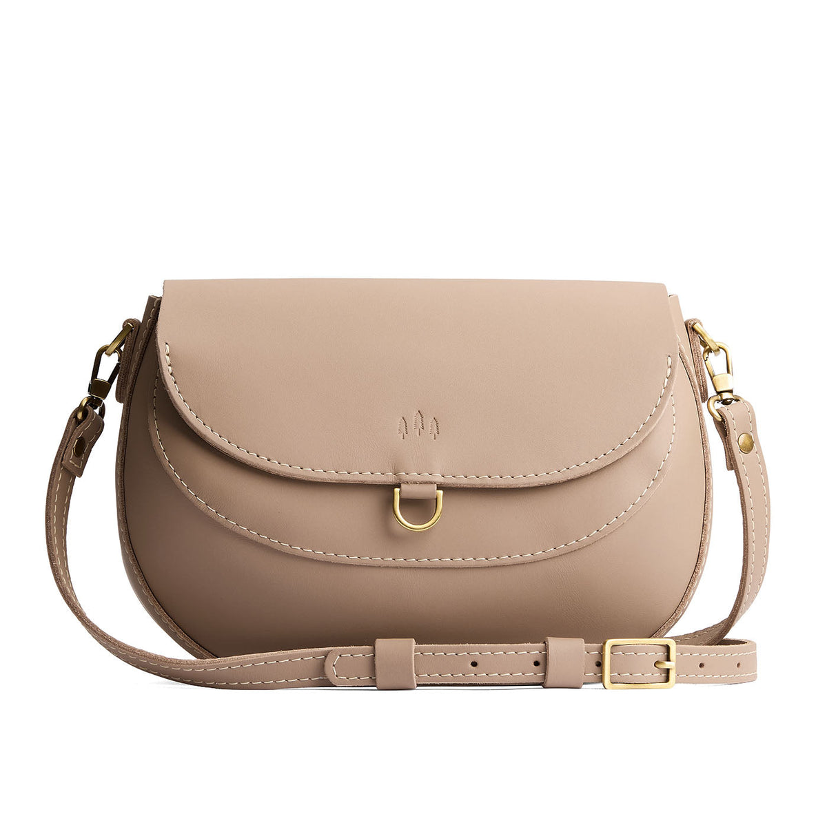 'Almost Perfect' Monaco Crossbody - Stone / Large