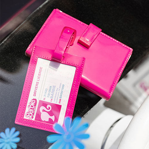 The Passport & Luggage Tag Set in Barbie? Pink