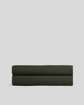 Percale Fitted Sheet (Evergreen)
