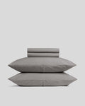 Percale Sheet Set - Pebble K/CK