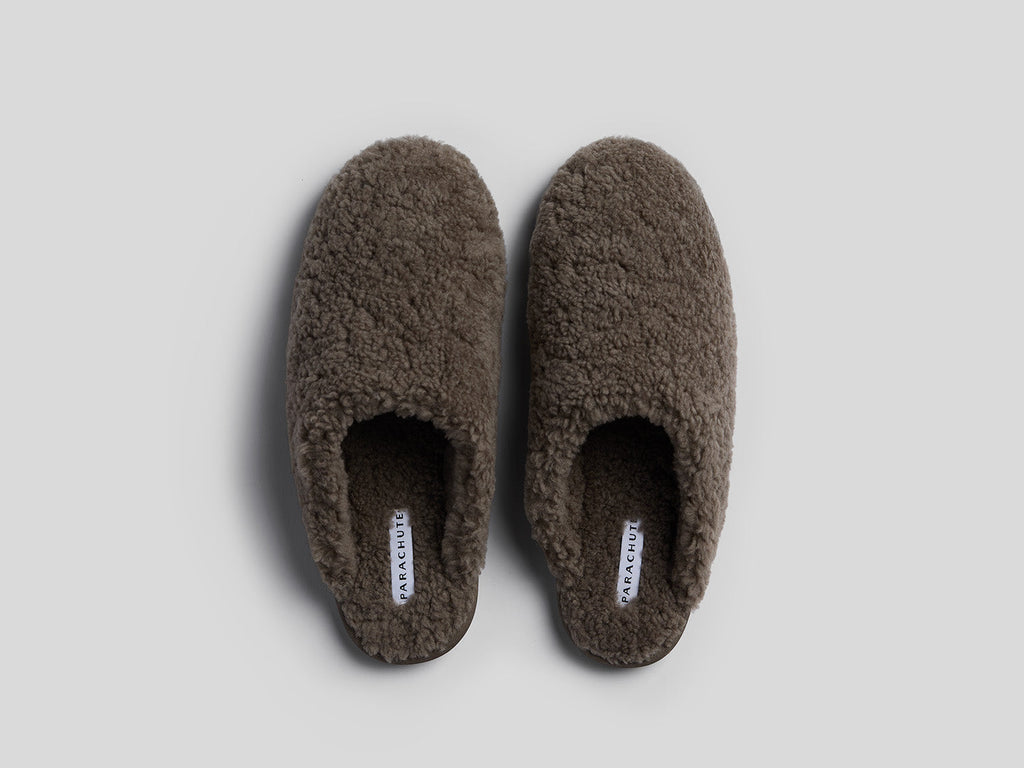 Shearling Wool Clogs (Ash)