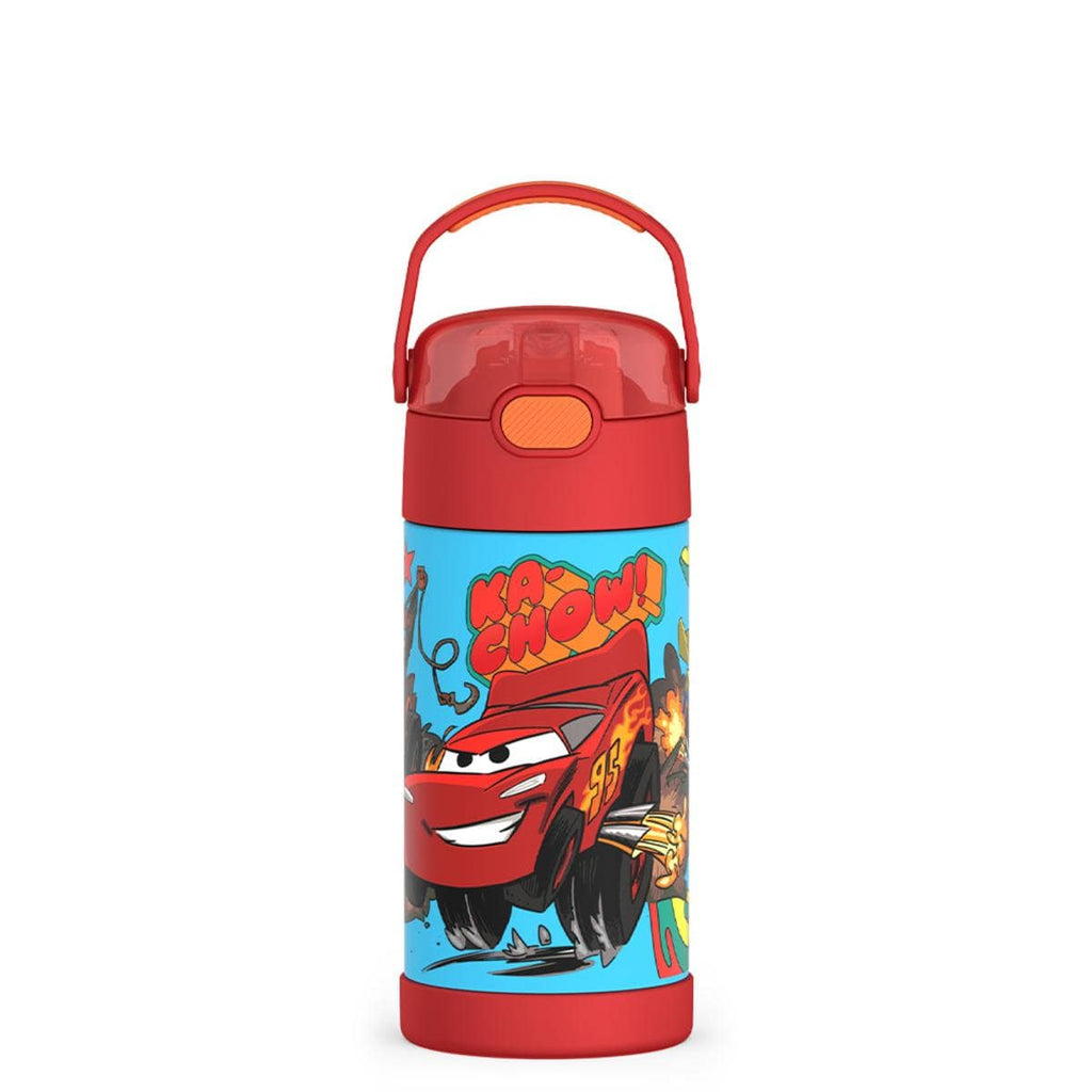 Thermos FUNtainer Vacuum Insulated Stainless Steel Straw Water Bottle 12oz - Cars - Image 10
