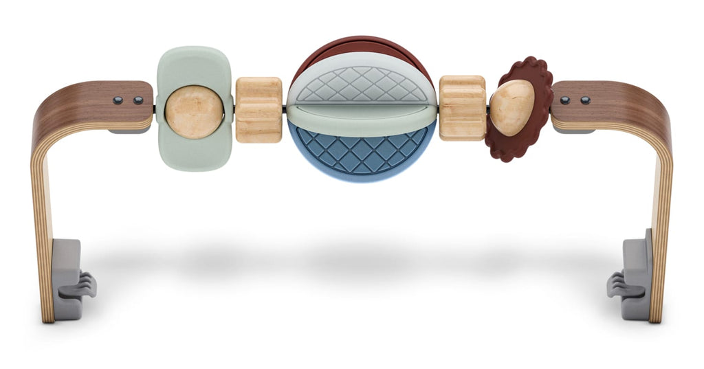 UPPAbaby Mira 3-in-1 Bouncer - Maddie Green Soft Knit (Grey Shine / Walnut Wood) - Image 4